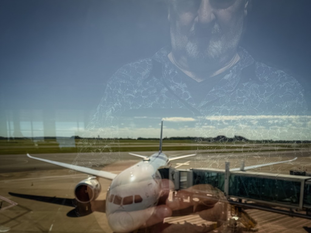Accidental Airplane Selfie