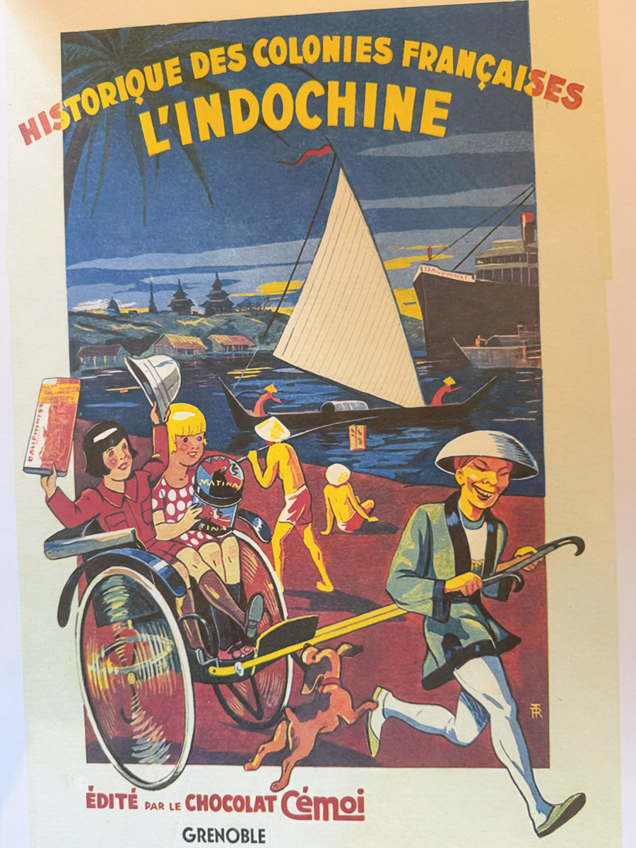 An old poster in a "Khmer Traditions" shop.