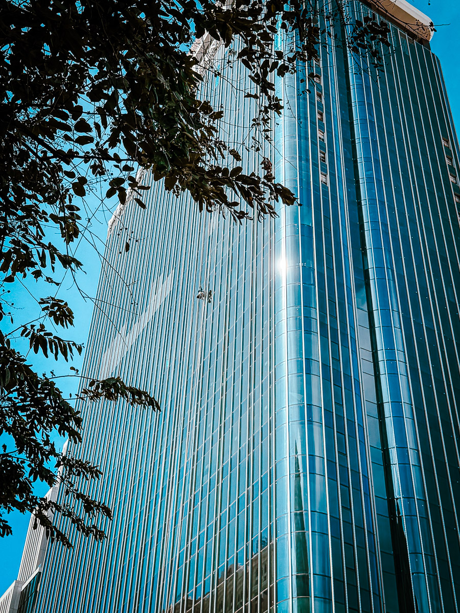The lonely window cleaner.